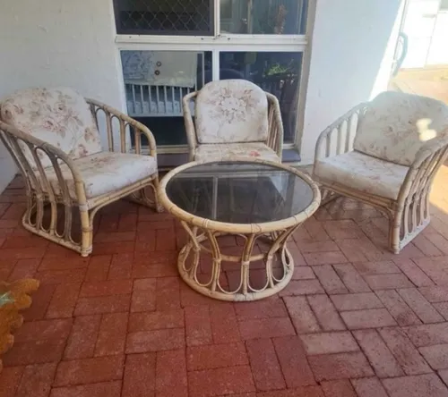 Cane lounge set 