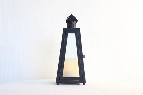Black A-Frame Lantern
