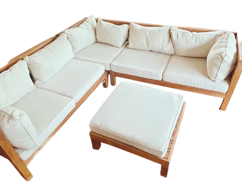 Timber lounge setting