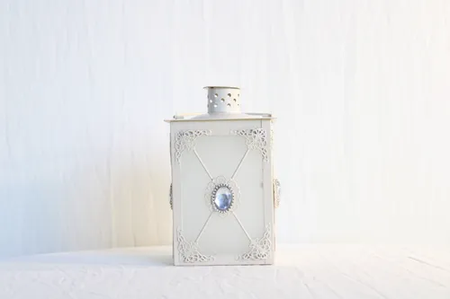 Creme Boxed Lantern