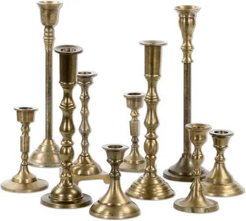 Brass Hurricane Candle 