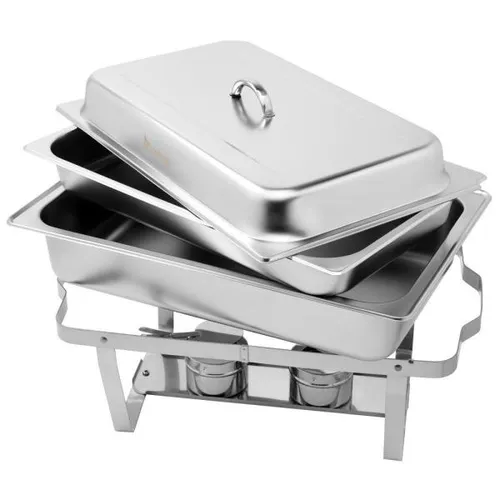 Stainless Steel Rectangle Chafing Dish Set