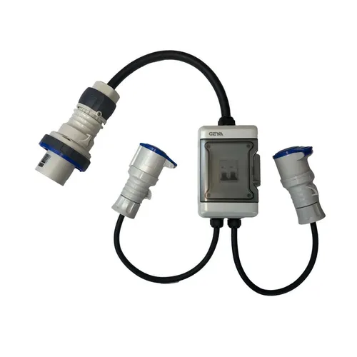 63A to 2 x 32A splitter with breaker