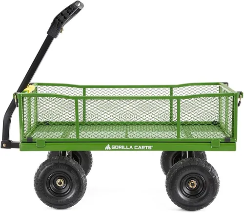Gorilla Carts Steel Utility Garden Cart