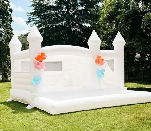 White Cloud Bounce House Combo