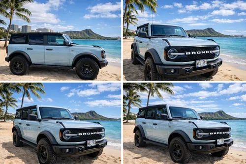 Gray Ford Bronco Wildtrak/Sasquatch (w/Soft-top)