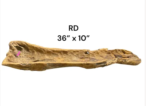 carved oblong wood bowl wabi sabi 36 x10h