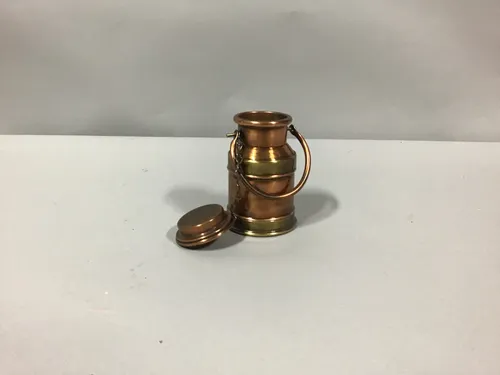 small copper jug with lid french bedwarmer