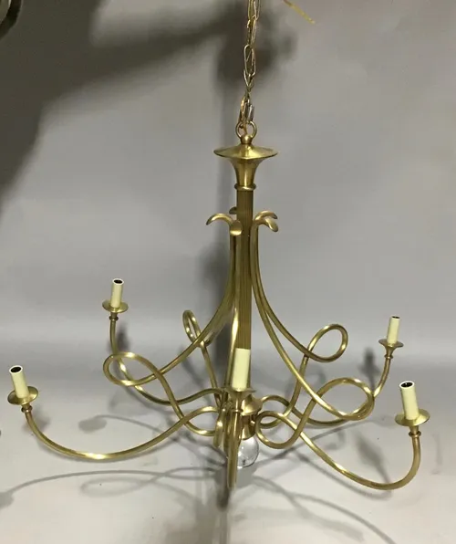 brass 5 light chandelier /pendant light 