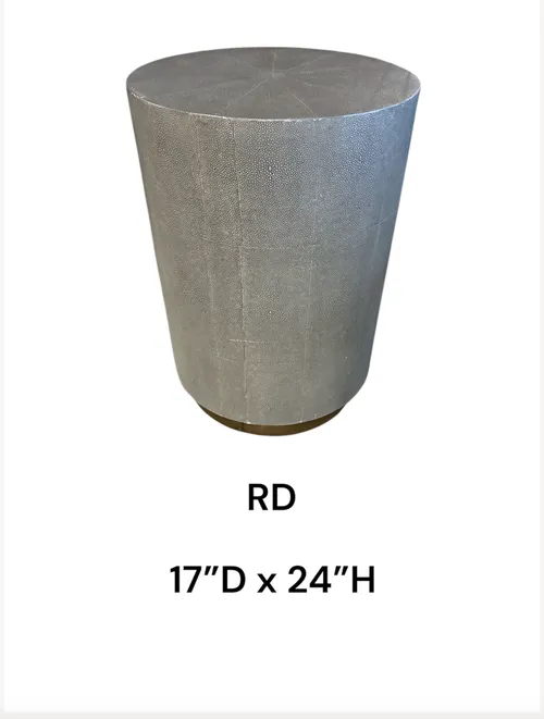 shagreen/ GOLD BASE   kenzo small drum table 17 x24h