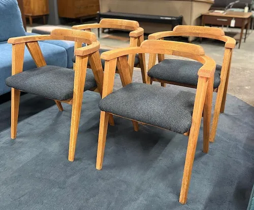 compass chairs by allan gould oak  