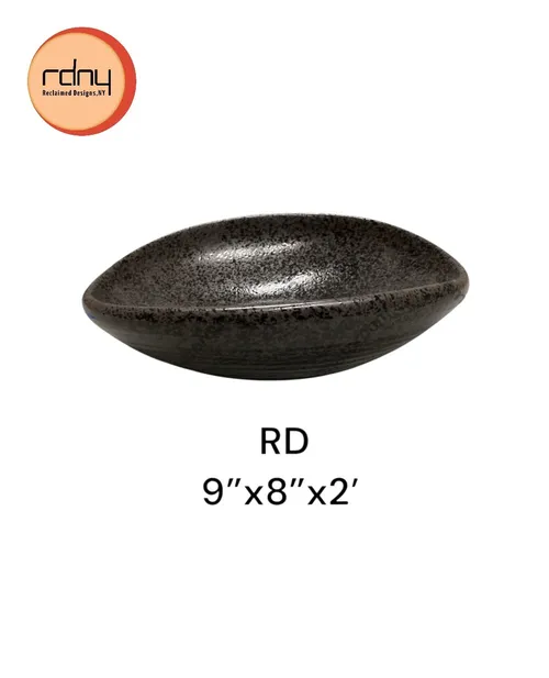 black egg shaped yamasita bowl 