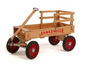 Oak wood wagon janesville red wheels