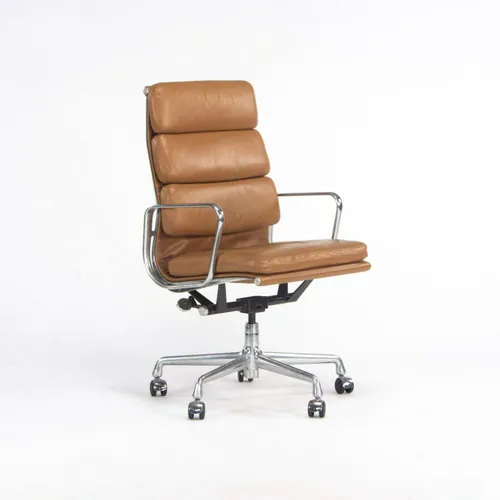 leather soft pad tan executive chair 