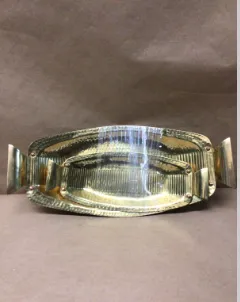 silver nesting dishes oblong with handles 