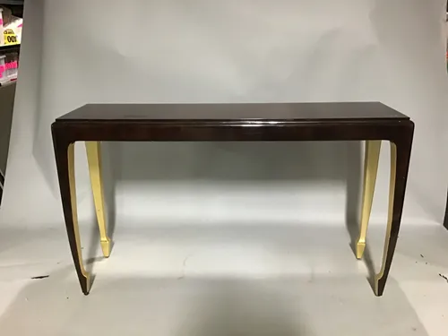 wood golden curve console interior legs 