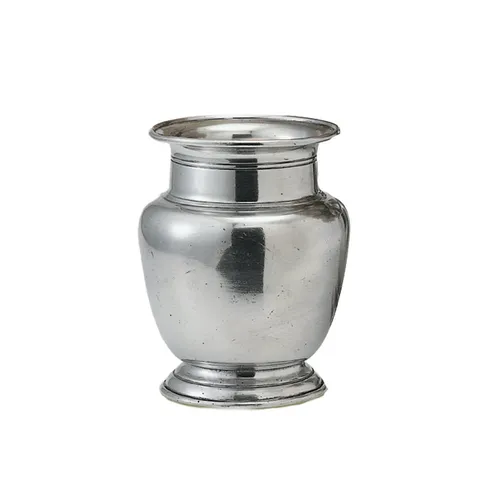 match pewter rimed vase 