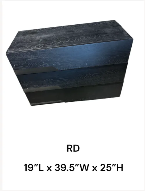 black 3 drawer cabinet