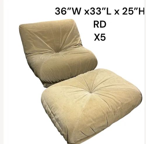 corduroy sectional sofa pieces and ottoman