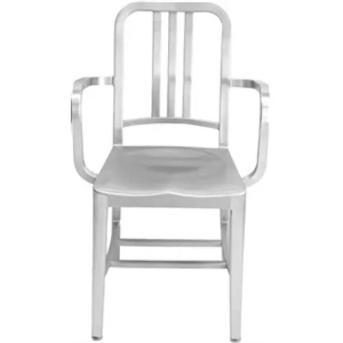 emeco chair with arms aluminum 