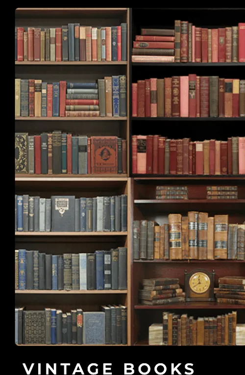 books by the foot /vintage hardback leather and linen