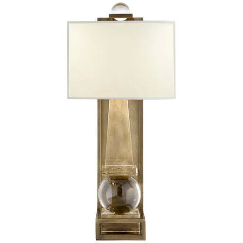 paladin brass wall sconce with crystal ball