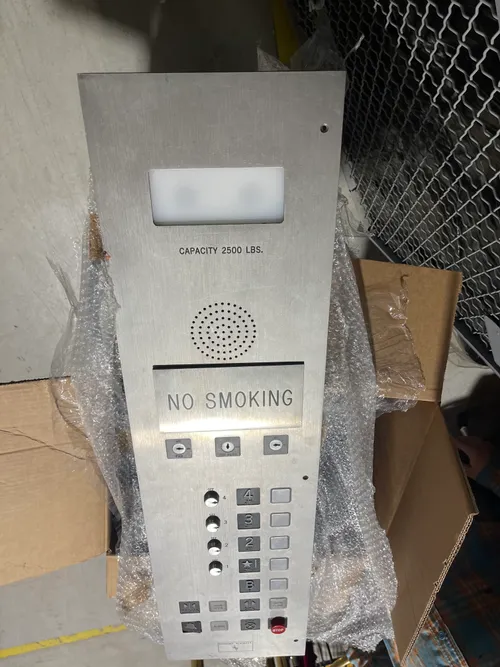 elevator parts car station brushed steel 