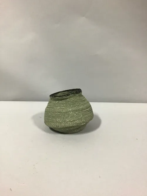 small odd basket handwoven seagrass basket 4