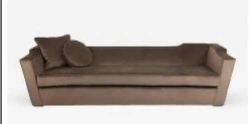 mohair/velvet  sofa in manner of James mont 