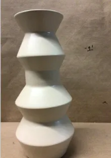 off white leaning geo vase crate and barrel 14.5