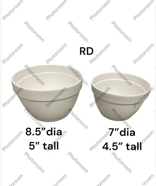 white mixing bowls 8.5 and 7