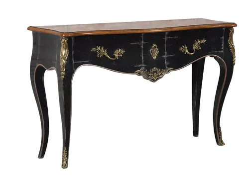 roche bobois console black ,Volutes cherrywood console  louis XV 