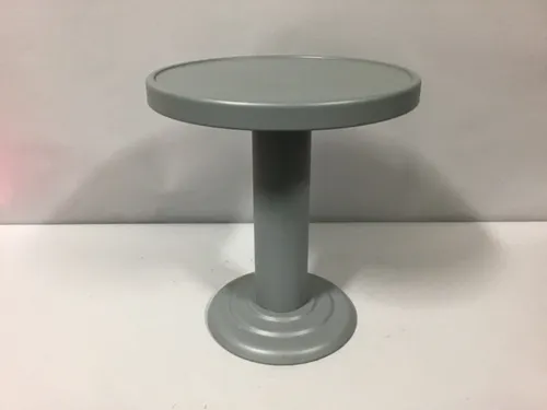 round grey or blue  metal table or stool owen side table 16