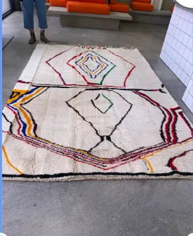 beni ouran style rug morrocco rug hang made