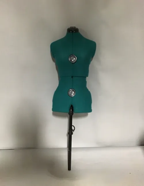 green adjustable dress form 
