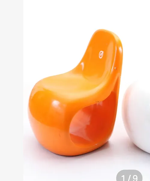 orange leaf chair plastic