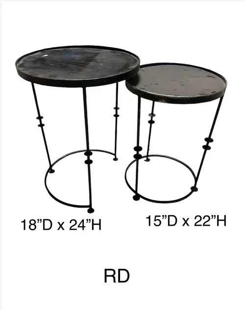black round nesting tables