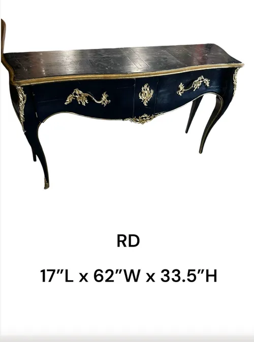 roche bobois console black ,Volutes cherrywood console  louis XV 