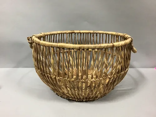 open weave seagrass basket bowl 