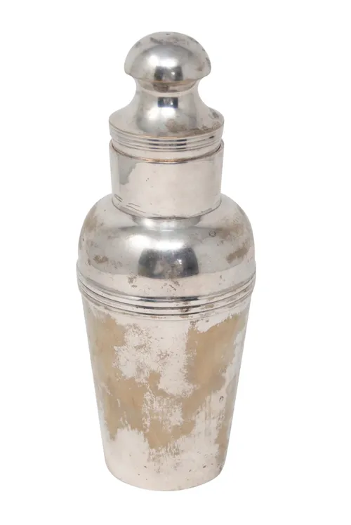 silver plate cocktail shaker 