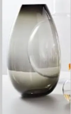 tapered glass teardrop smoke vase west elm