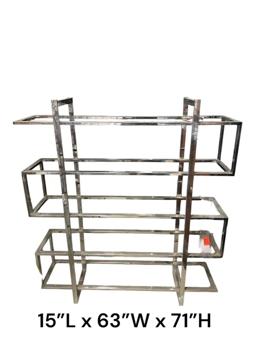  chrome  and glass shelf 