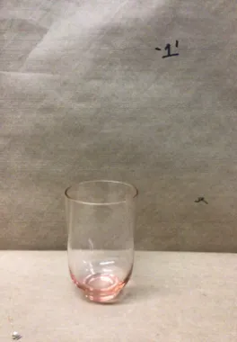pink glass  drinking glasses 