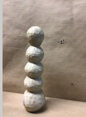 5 ball stacked sculpture global views