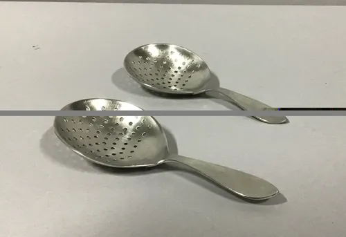 match pewter large and small drink strainers 