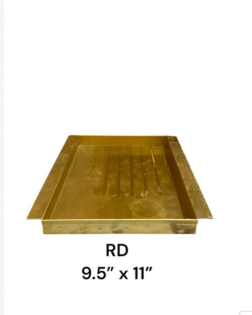 gold square tray 9.5 x11 part of beer tower