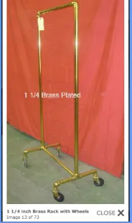 brass waredrobe /coat rack
