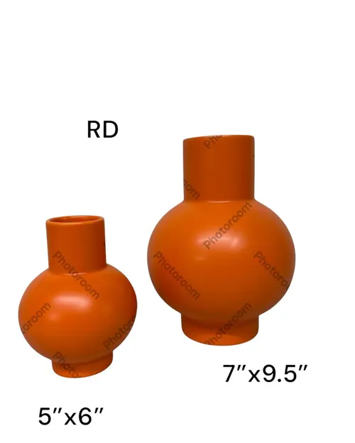 orange vase  Nicholai Wiig-Hansen - Strøm - vase - small - vibrant orange bubble vase