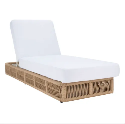 woven rope sunlounger