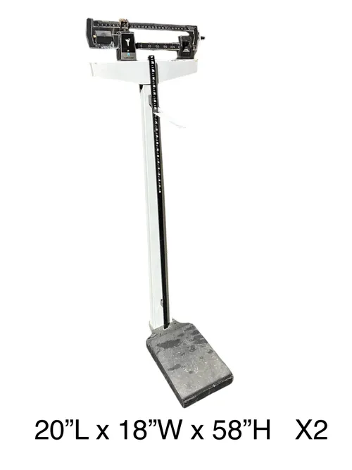 Detecto  medical scale white vintage 20 x18 x58h